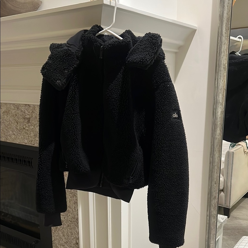 ALO Yoga Black Sherpa Jacket Womens XS